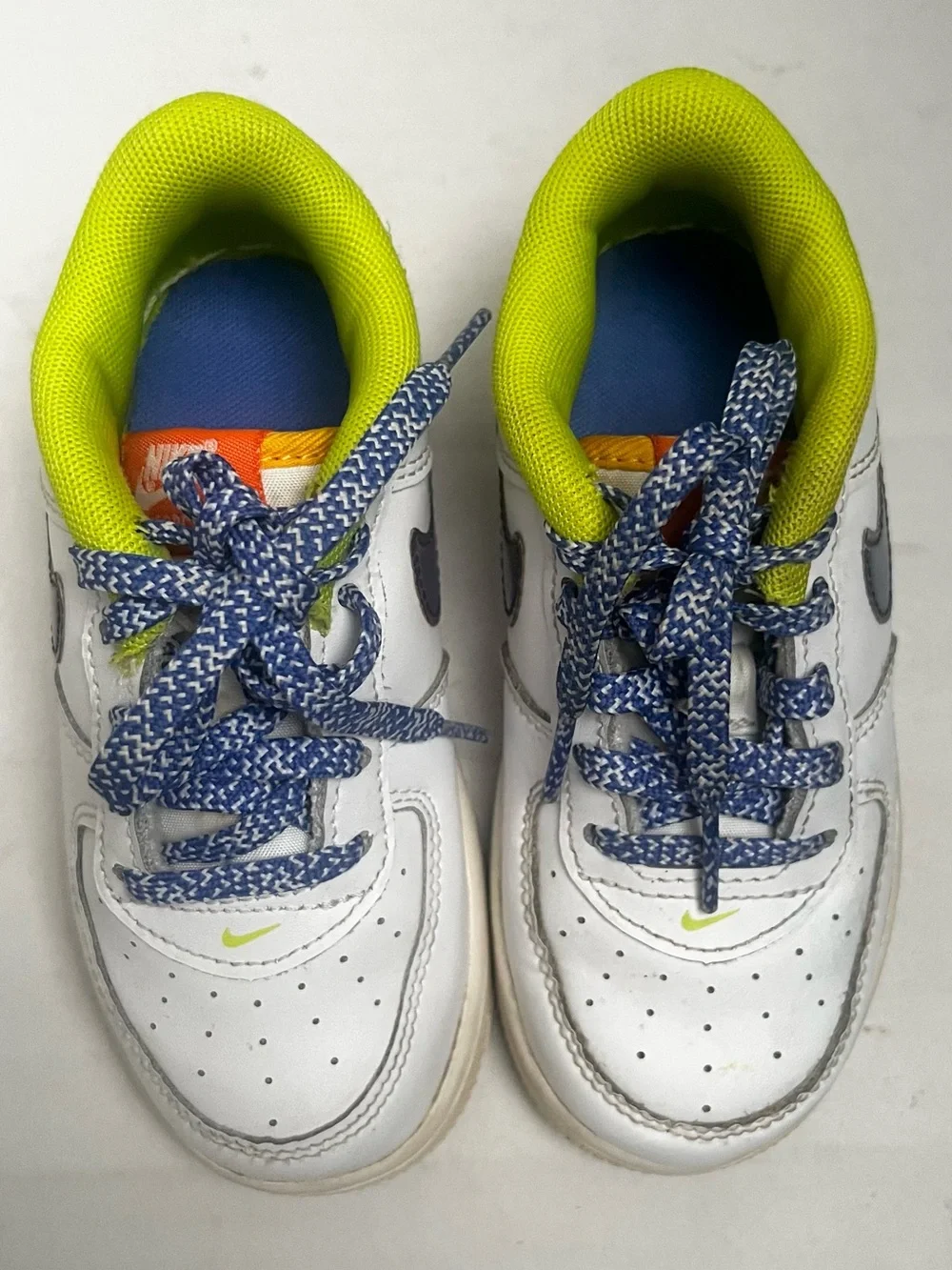 Nike Air Force 1 Low Leather Toddler Sneakers Sz 9C White Athletic Casual Shoes